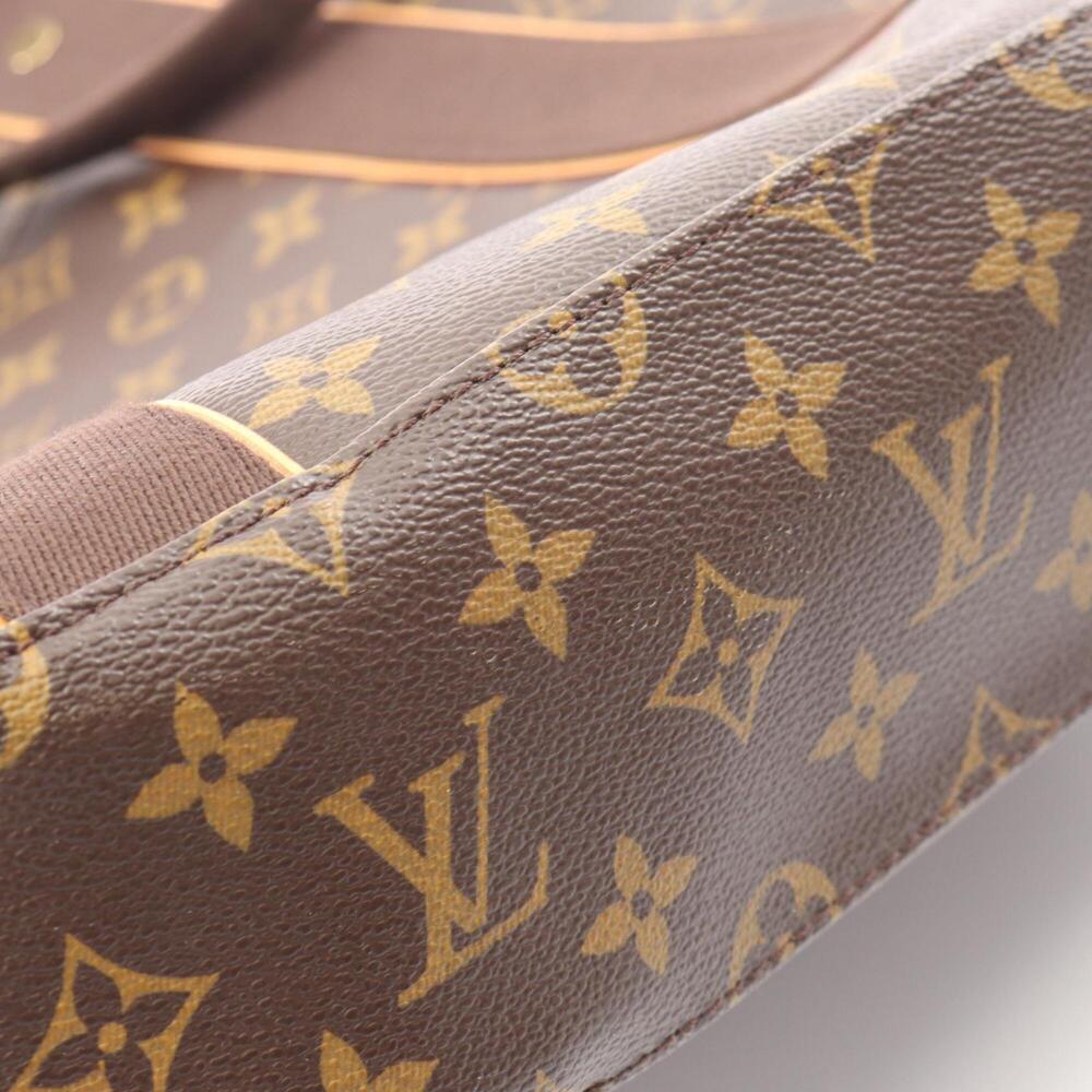 LOUIS VUITTON Authentic Brown Monogram Leather Tote Bag - Picture 9 of 9